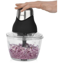 Mini hachoir électrique - H.Koenig - LEO8 - 320 W - Bol en verre 1 L