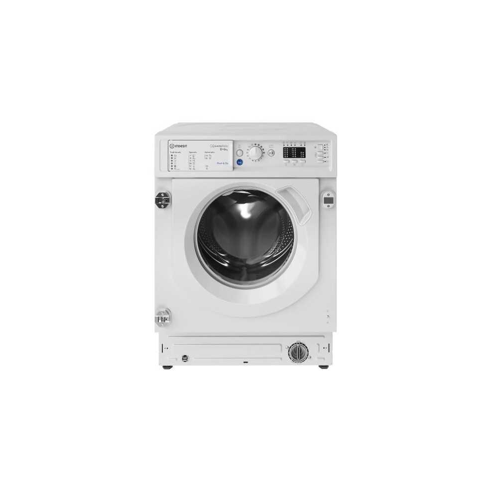Lave-linge séchant encastrable - INDESIT - BIWDIL861485EU - 8 a 6kg -