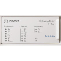 Lave-linge séchant encastrable - INDESIT - BIWDIL861485EU - 8 a 6kg -