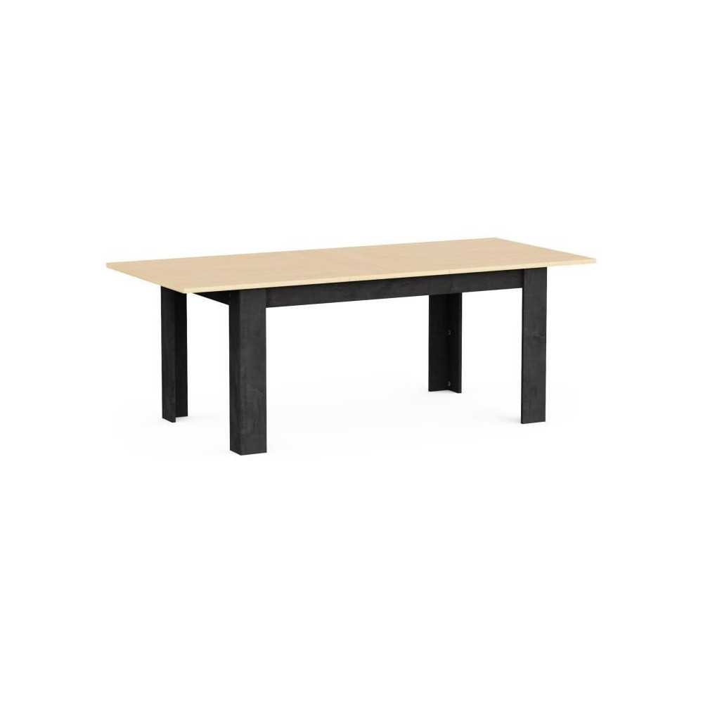 Table a manger extensible - KENT - Chene de fil / Sidewalk - Rectangul