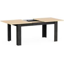 Table a manger extensible - KENT - Chene de fil / Sidewalk - Rectangul
