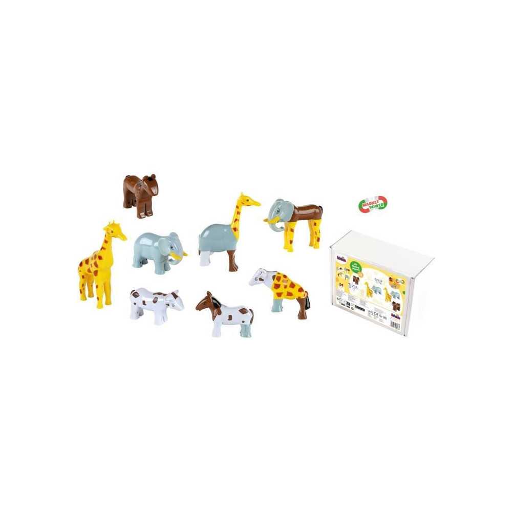 Animaux magnétiques - KLEIN - 0066 - 8 grands animaux Funny Puzzle, b