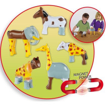Animaux magnétiques - KLEIN - 0066 - 8 grands animaux Funny Puzzle, b