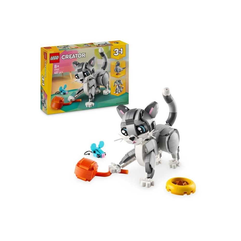LEGO Creator 31163 3-en-1 Le chat joueur - Jeu de construction pour fi
