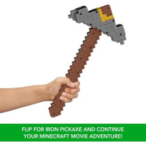 Minecraft Épée et Pioche 2 en 1, accessoire inspiré de Minecraft :