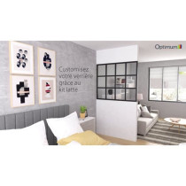 Kit lattes horizontales - OPTIMUM - Verriere fixe - H50 X L30 cm - Noi