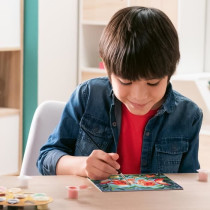 CreArt Kids 31x21cm Bisous de poissons, Kit de peinture par numéros N