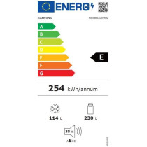 Samsung Réfrigérateur combiné 59.5cm 344l blanc - RB33B612EWW