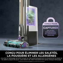 Aspirateur balai - Shark - Power Detect - Base de vidage automatique -