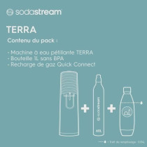 Machine a eau pétillante SODASTREAM - TERRA Rouge - 1 bouteille 1L co