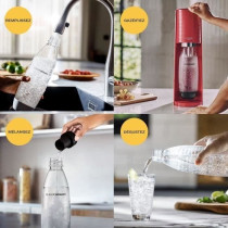Machine a eau pétillante SODASTREAM - TERRA Rouge - 1 bouteille 1L co