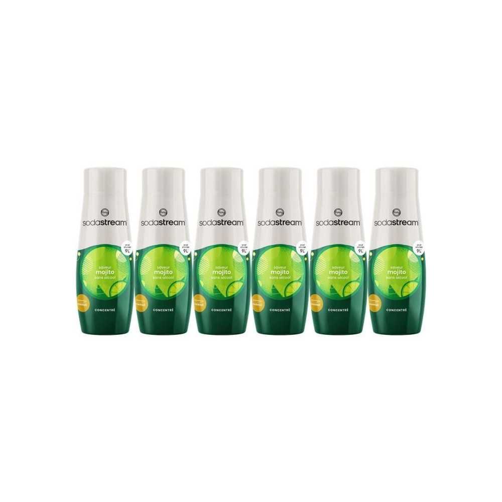 Concentrés SODASTREAM - Lot de 6 concentrés Mojito sans alcool - Jus