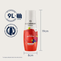 Concentrés SODASTREAM - Lot de 6 concentrés Grenadine sans sucres -