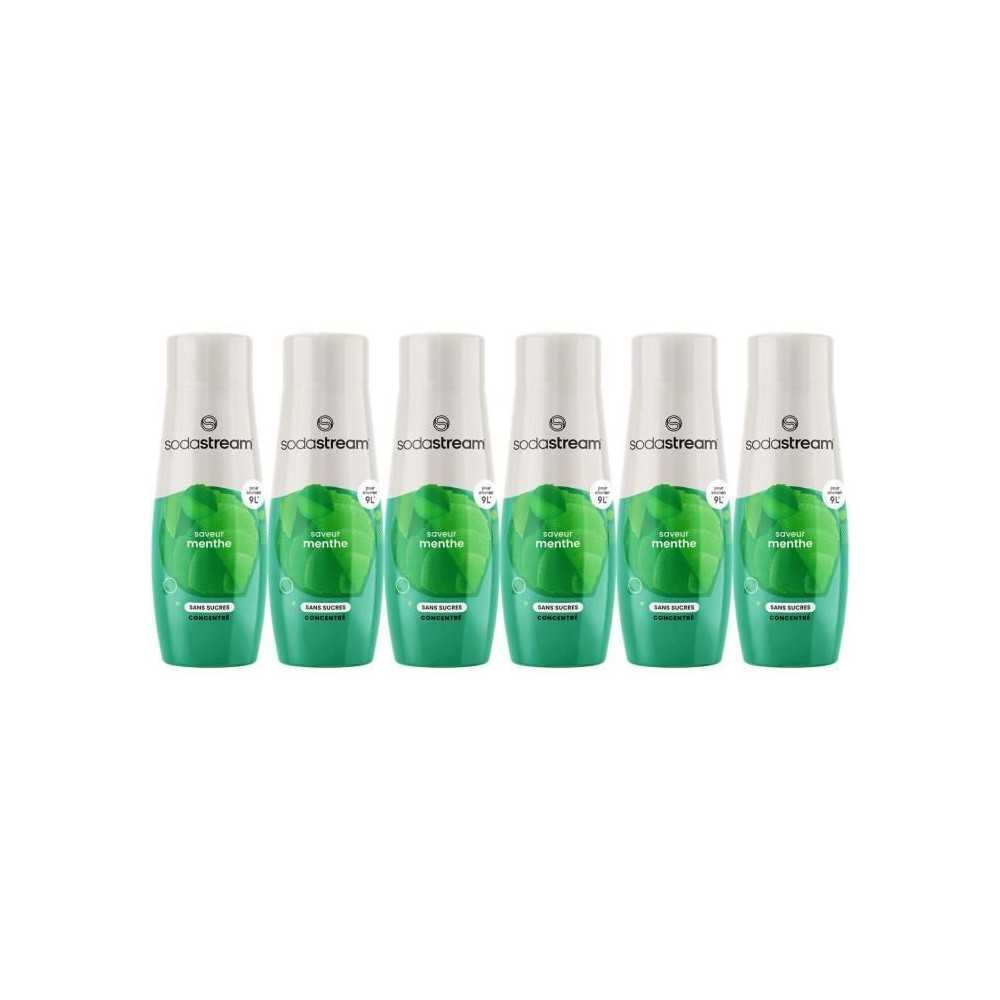 Concentrés SODASTREAM - Lot de 6 concentrés Menthe sans sucres - Jus