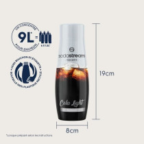 Concentrés SODASTREAM - Lot de 6 concentrés Cola Light - Jusqu'a 54L