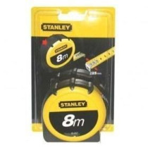 Mesure a ruban STANLEY - 8m x 25mm - Ruban en acier laqué avec croche