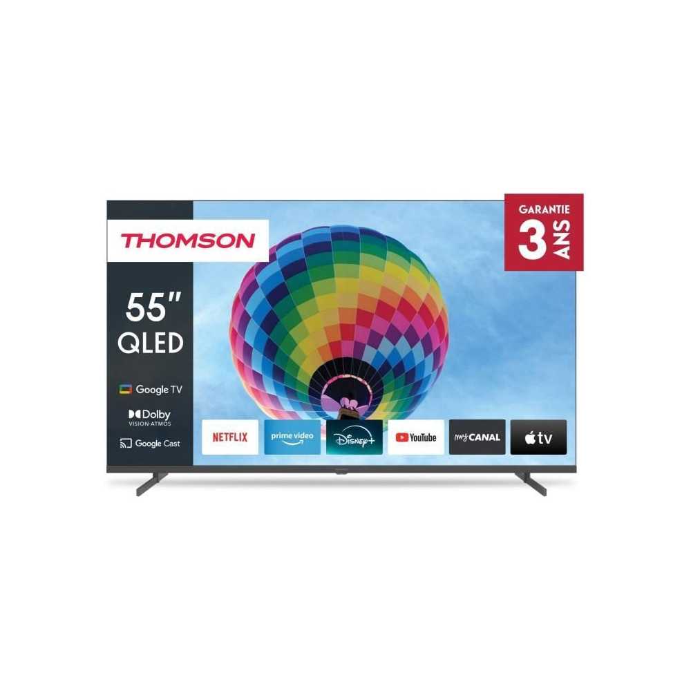 THOMSON 55QG4S14 - TV QLED 55 (139 cm) - UHD 4K 3840x2160 - HDR 10 - G