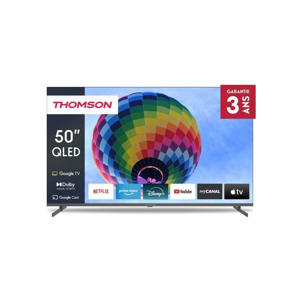 THOMSON 50QG4S14 - TV QLED 50 (126 cm) - 4K 3840x2160 - HDR 10 - Googl