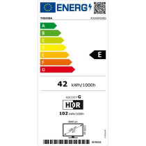 TOSHIBA 43UV6F63DG - TV LED 43'' (108 cm) - 4K UHD 3840x2160 - Dolby V