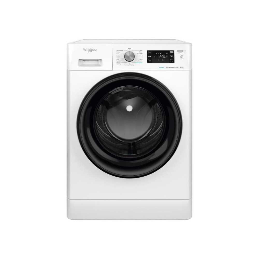 Lave-linge hublot WHIRLPOOL FFBU8258VFR - 8 kg - Induction - L60cm - 1