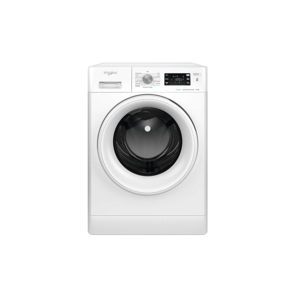 Whirlpool Lave-linge hublot 8kg 1400 tours/min - FFBS8469WVFR Whirlpool Lave-linge hublot 8kg 1400 tours/min - FFBS8469WVFR