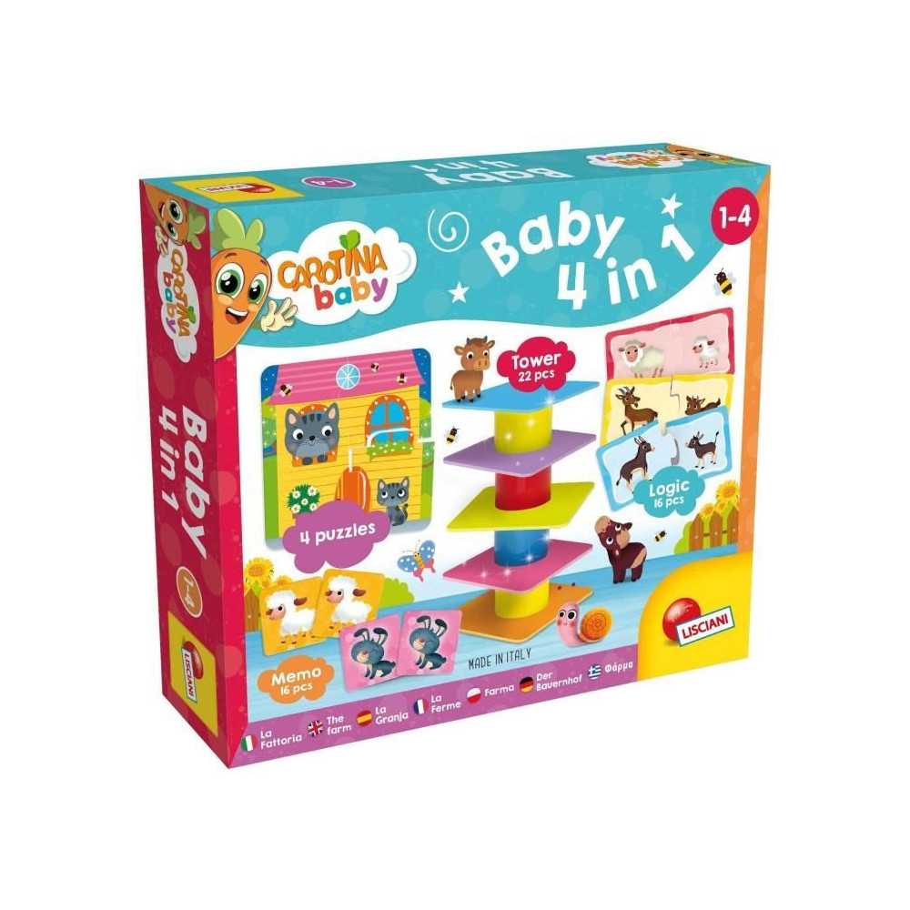 La Ferme 4 en 1 - Coffret éducatif - CAROTINA BABY - Puzzle et associ La Ferme 4 en 1 - Coffret éducatif - CAROTINA BABY - Puzzle et associ