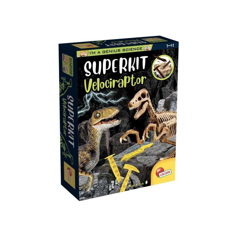 Super kit Velociraptor - Kit Scientifique - I'M A GENIUS - Bloc a creu
