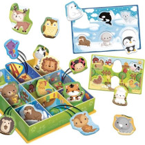 Boîte d'apprentissage Tri animaux - Jeu Montessori - LISCIANIGIOCHI -