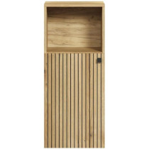 PURE BLISS - Meuble de rangement SDB - 40 x 95 x 31 cm - Chene blond a