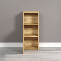 PURE BLISS - Meuble de rangement SDB - 40 x 95 x 31 cm - Chene blond a