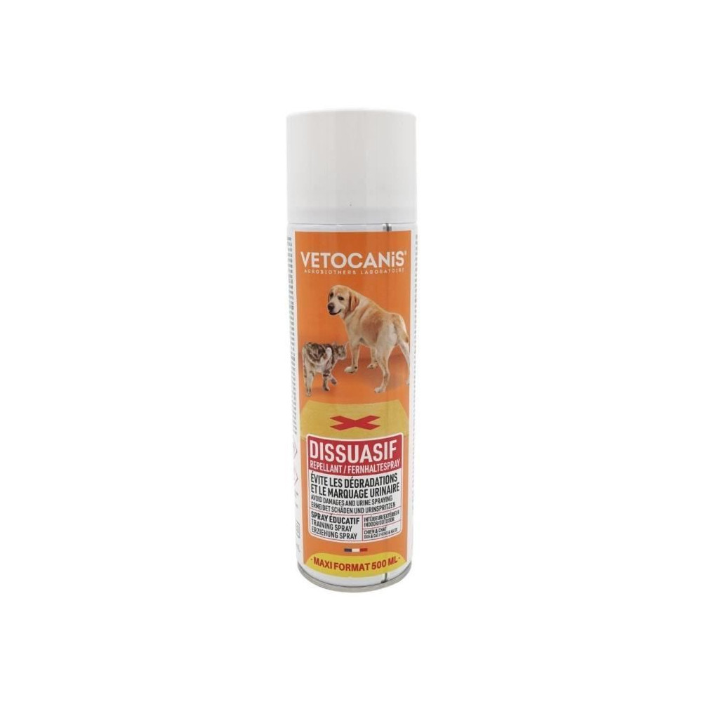 Spray répulsif - VETOCANIS - Chat et Chien, Protection de l'Habitatio