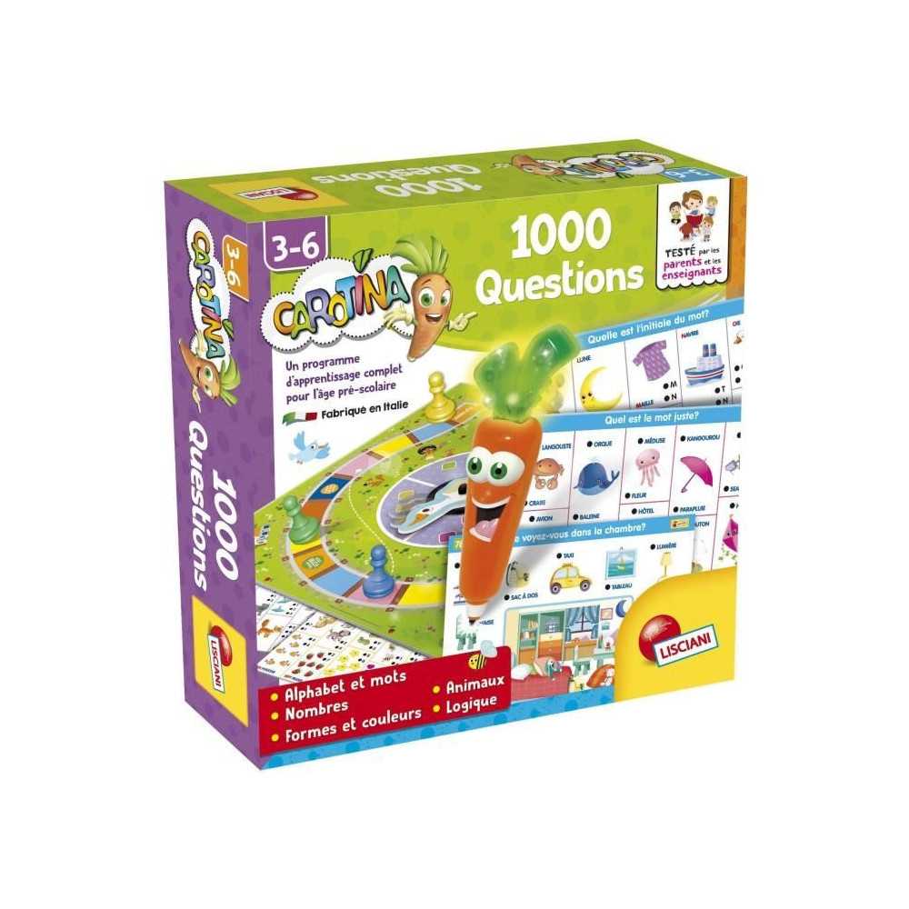 Stylo parlant - CAROTINA - 1000 Questions, Fiches éducatives