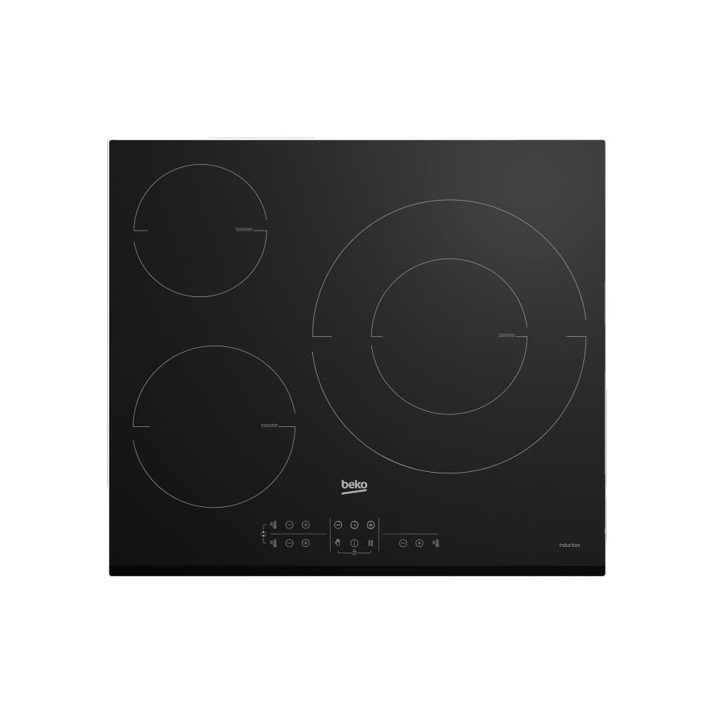 Table de cuisson a induction - BEKO - 3 foyers - 60 cm - HII63M