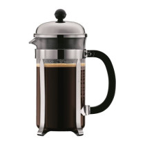 BODUM CHAMBORD Set cafetiere a piston - 8 tasses - 1L - Gris - Avec 2
