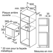 Bosch Serie | 4 BFL553MS0 Four micro-ondes monofonction intégrable 25