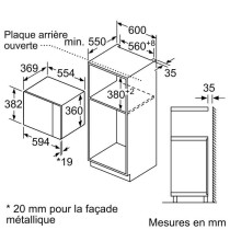 Bosch Serie | 4 BFL553MS0 Four micro-ondes monofonction intégrable 25