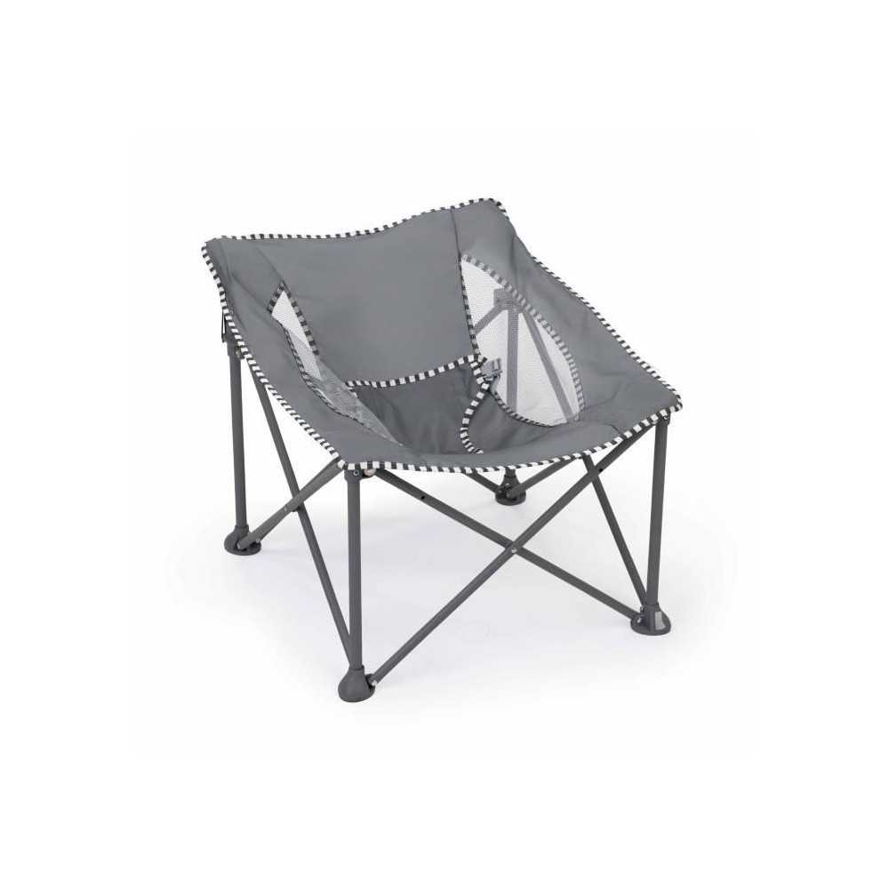 BRIGHT STARS Transat bébé pliable Gris Pop 'N Chill, pare soleil SPF