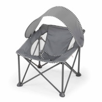BRIGHT STARS Transat bébé pliable Gris Pop 'N Chill, pare soleil SPF