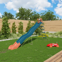 Toboggan VALOU Bleu TRIGANO 3,80 m. 3-12 ans.