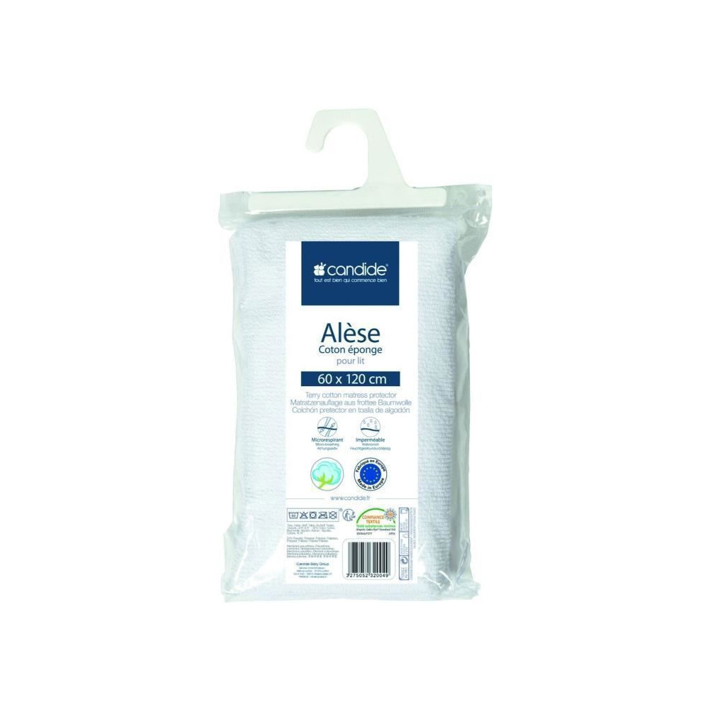 Protege Matelas Bébé 60x120 - Alese Bébé - Silencieux - Imperméab