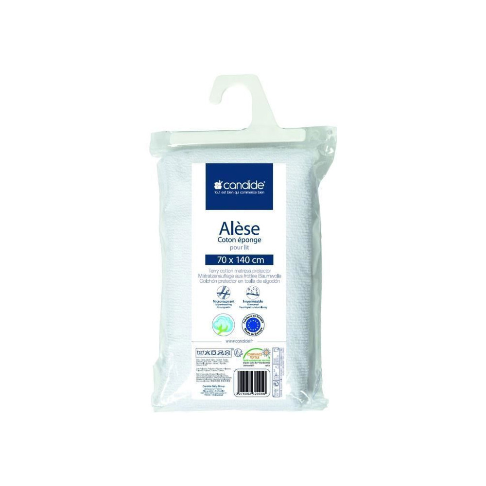 Protege Matelas Bébé 70x140 - Alese Bébé - Silencieux - Imperméab