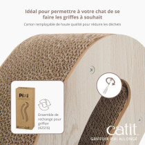 Griffoir pour chat - CATIT - Pixi Queue de chat - Avec balle en tissu