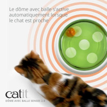 Jouet pour chat - CATIT - Senses 2.0 - Dôme avec balle - Plaque pivot