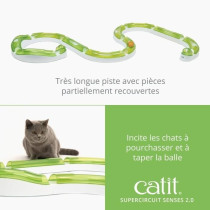 Jouet pour chat - Catit - Senses 2.0 Supercircuit - Circuit de jeu ave