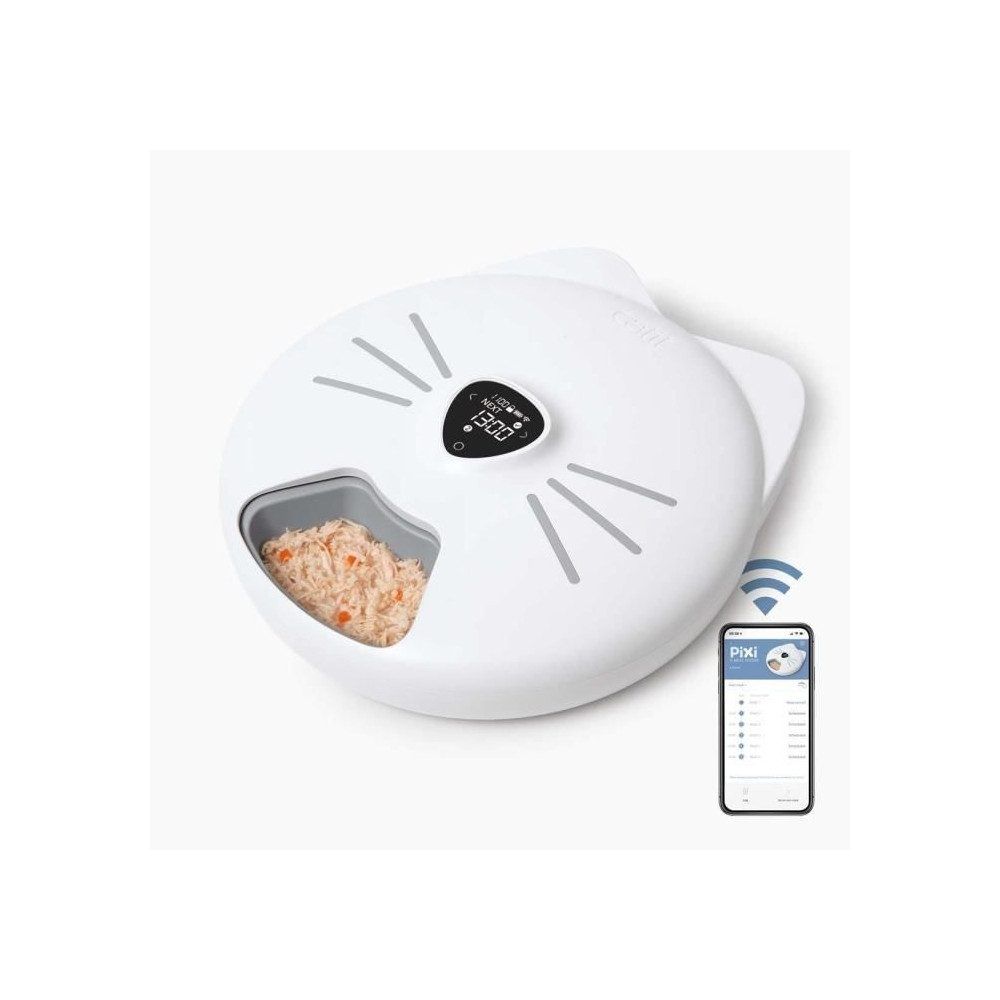 Fontaine a eau pour chat - CATIT - PIXI - 2,5L - Avec LED - Trois rég
