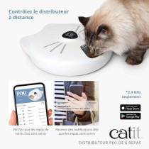 Fontaine a eau pour chat - CATIT - PIXI - 2,5L - Avec LED - Trois rég