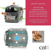 Cage de transport pour chat - CATIT - Cabrio - Multifonctionelle - Ouv