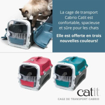 Cage de transport pour chat - CATIT - Cabrio - Multifonctionelle - Ouv
