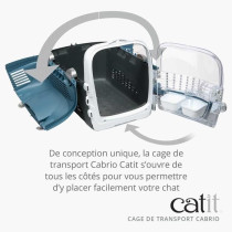 Cage de transport pour chat - CATIT - Cabrio - Multifonctionelle - Ouv