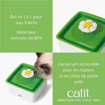 Fontaine a eau pour chat a fleur mini - CATIT - Flower mini - 1,5L - A